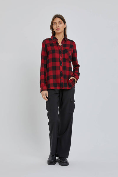 Classic Plaid Gingham Top | Red Black