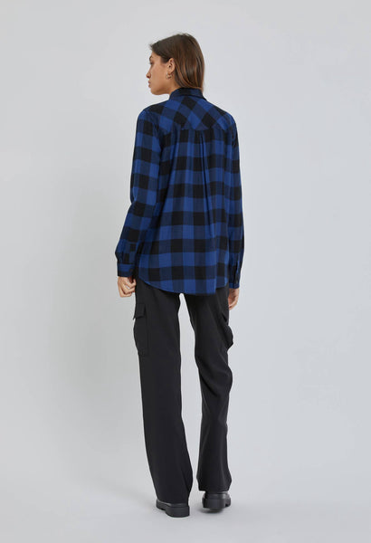 Classic Plaid Gingham Top | Blue & Black