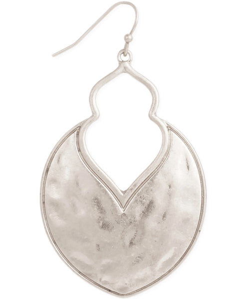 Arabesque Hammered Earring | Gold or Silver