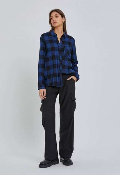 Classic Plaid Gingham Top | Blue & Black