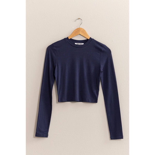 Dark Night Navy Long Sleeve Tee