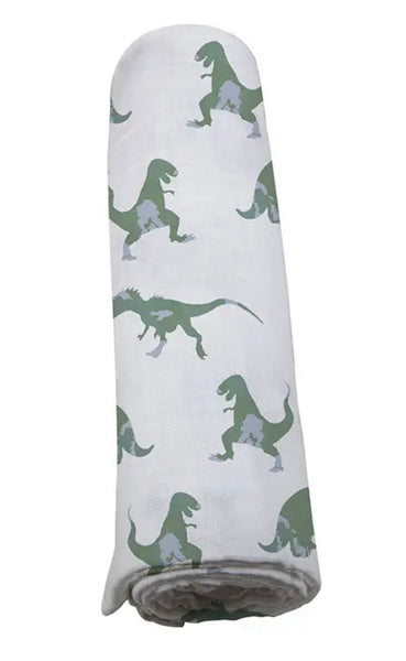 Swaddle | Green Dinosaurs